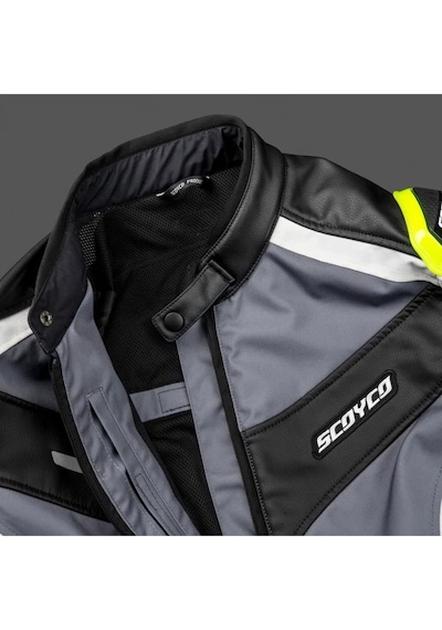 Motoanl Motosiklet Montu Full Korumalı 4 Mevsim Pu Kaplamalı Polyester Ve Naylon Kumaş Motor Mont Green