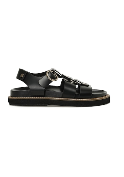 Nine West Hermon 5fx Siyah Kadın Kalın Taban Sandalet 000000000101944629 Siyah