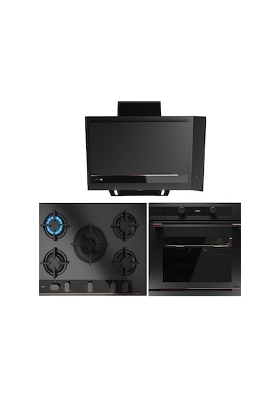 Teka Infinity G1 Edition HLB 85-G1 P BM - GBC 75-G1 GBC BM (E5) - DVI 88-G1 EOS BM Siyah Ankastre Set