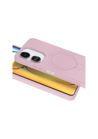 Xiaomi Redmi 13c Regal Magsafe Standlı Kapak - Açık Pembe 0.2M-Çok Renkli