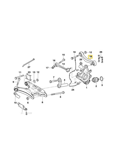 Bmw E39 Uyumlu Arka Sağ Salıncak Kolu 33326767832