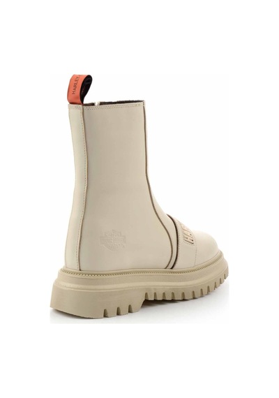Harley Davidson Beige Hakiki Deri Kadın Bot & Bootie Hd0777054903 Beige