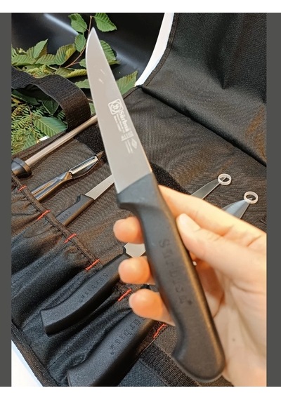 Sürbisa Kılıflı Sürmene Şef Bıçakları Seti Et, Ekmek, Sebze, Mutfak, İlk Şeflik Seti Hadnmade Çok Renkli