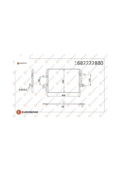 Erp Klıma Radyatoru 448x351x16 Albea 1.3 Jtd 03-09 Eurorepar 1682222880