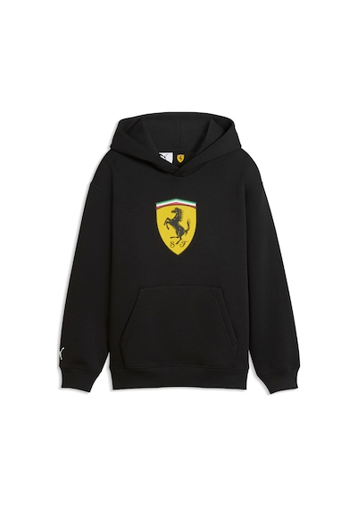 Puma Scuderıa Ferrarı Color Shıeld Genç Kapüşonlu Sweatshırt 634259 01 Siyah