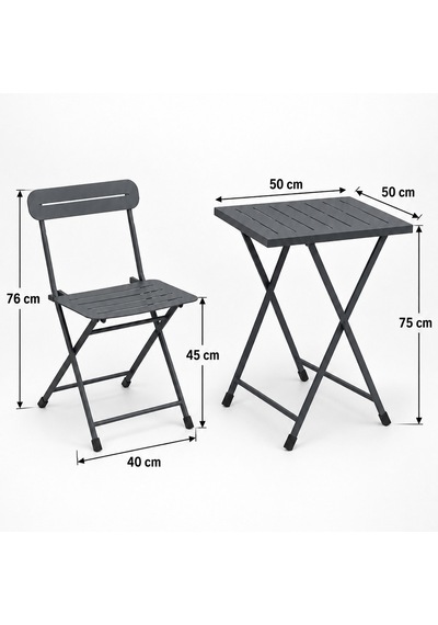 Katlanır Metal Balkon Bahçe Bistro Masa Sandalye Seti 2 Kişilik 1 Masa 2 Sandalye Füme 1647 Katlanır Metal Balkon Bahçe Bistro Masa Sandalye Seti 2 Kişilik 1 Masa 2 Sandalye Füme 1647