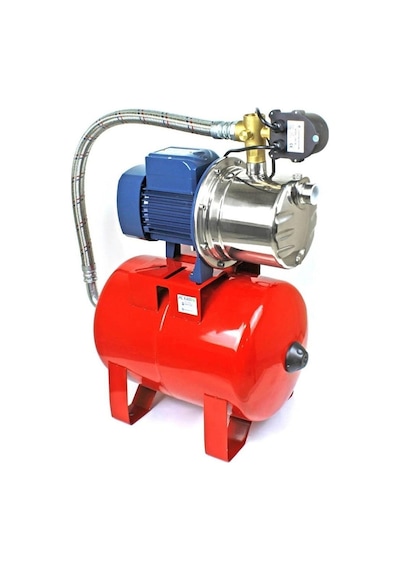 Bakır Sargı 2hp 1kw Paslanmaz Jet Hidrofor 10 Kat 20 Daire 50 Litre Tanklı 70 Metre Dik Atar Otomati