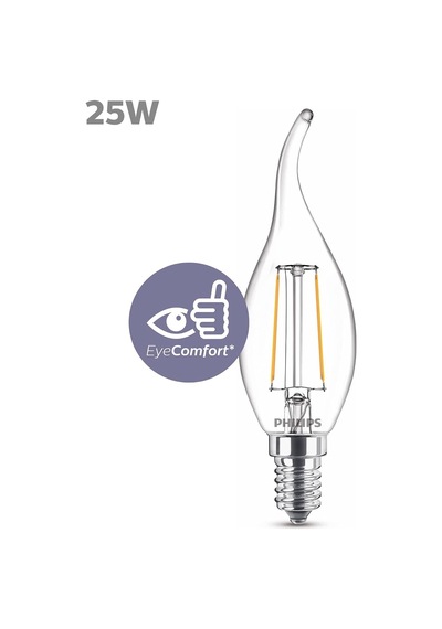 Led Classic 25w Ba35 E14 Ww Cl Dim Edilmez Sarı Işık Filament Ampul 4w 78mm & Yok