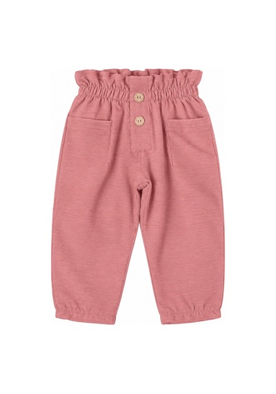 Babyhola 1-3 Yaş Kız Bebek Çocuk Çıtçıtlı Badi Pantolon Şık Alt Üst 2'li Takım Bayramlık 2327 Pembe