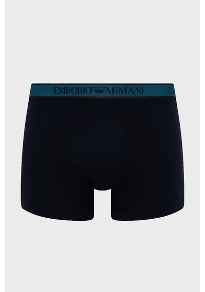 Emporio Armani Logolu 3 Pack Boxer Erkek Boxer Em000259 Af25019 Mb676 Lacivert-petrol-lacivert