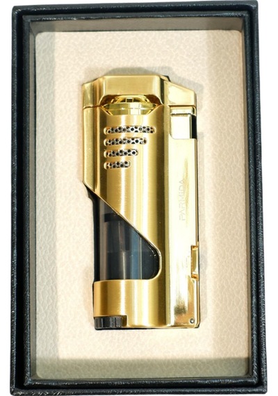 Parmida 3 Torch Pürmüz Delicili Gold Metal Puro Çakmağı - Tr9484
