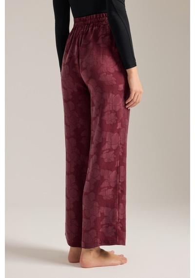 Aker Bordo Dokulu Beli Lastikli Pijama Altı Bordo Bordo