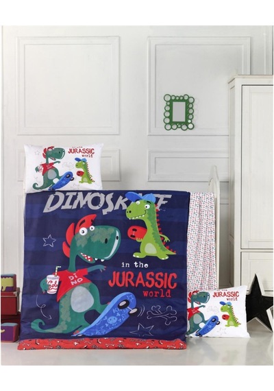Komfort Home Bebek Uyku Seti %100 Pamuk / Dino