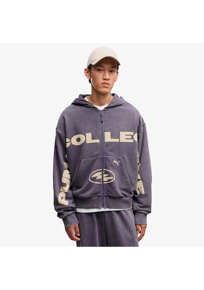 Puma Spc Boxy Full Zip Unisex Mavi Sweatshirt 638730 545591