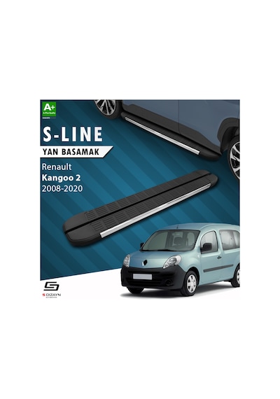 S-dizayn Renault Kangoo 2 S-line Krom Yan Basamak 193 Cm 2008-2020 A+ Kalite