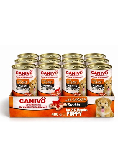 Kuzulu Yavru Köpek Konservesi 400 Gr 12 Adet