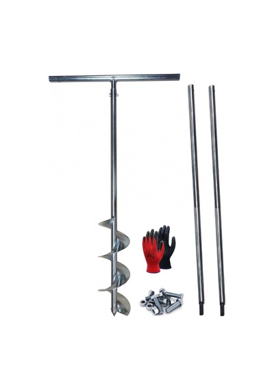 Galvaniz Toprak Delme Sondaj Burgusu Çap 15 cm Boy 3 mt