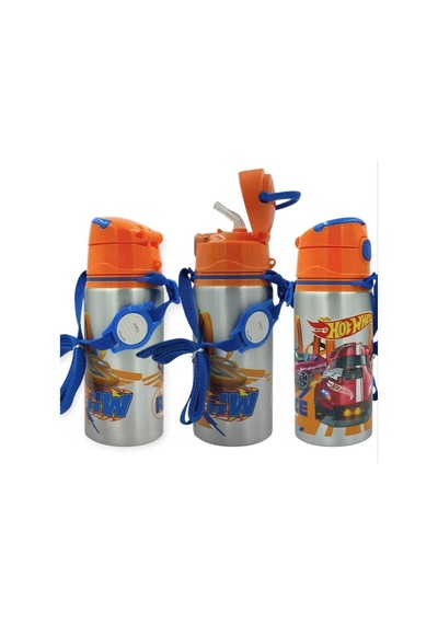 Kalem Çantası , Hot Wheels Korumalı Makas , Hot Wheels Alüminyum Matara Turuncu