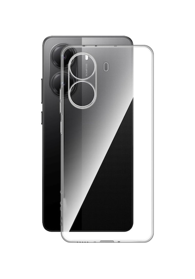 Xiaomi Poco X7 Pro İle Uyumlu Kapak Kamera Korumalı Süper Silikon Şexxax Kılıx Şeffaf