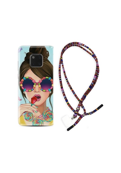 Huawei Mate 20 Pro Kılıf Rasta Boyun Askılı Sugar And Woman 1418