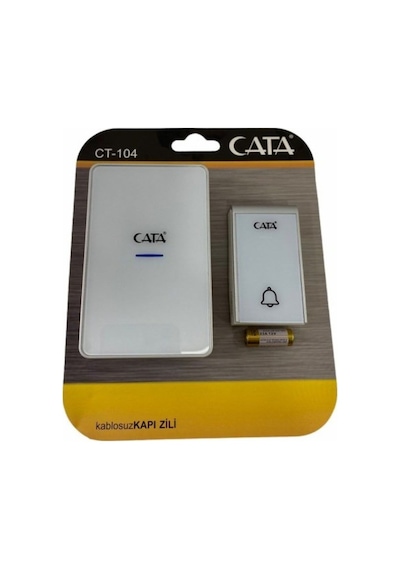 Cata Ct-104 Uzaktan Kumandalı Kapı Zili Lüks Model Beyaz Renk