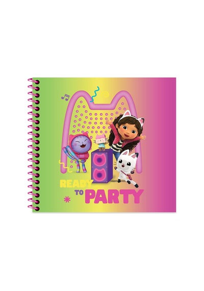 Gabby'nin Hayal Evi 16 15 50 Yp. Çiz. Spiralli Sert Kapak Defter - Çok Renkli