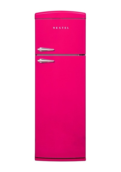 Vestel Retro SC32001 311 L Pembe Statik Buzdolabı
