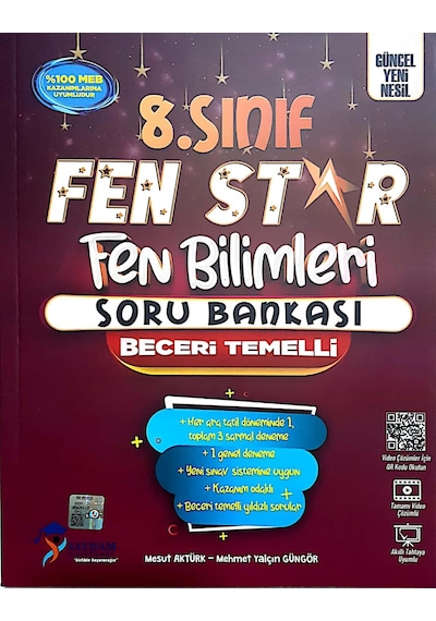 Saydam Yayınları 8. Sınıf Lgs Fen Bilimleri Soru Bankası Fen Star