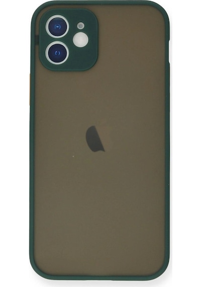 Apple, Uyumlu iPhone 12 Mini Kılıf Montreal Silikon Kapak - Yeşil