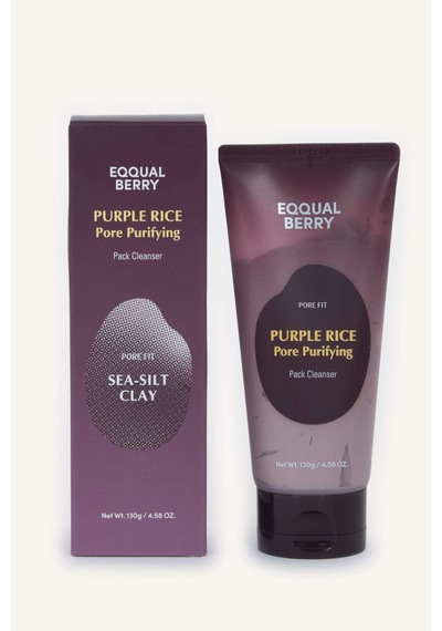 Defacto Eqqualberry Purple Rice Pore Purifying Pack Geniş Gözenek Önleyici ve Ölü Deri Arındırıcı Mor Pirinçli Temizleyici 130gr H6405AXNS