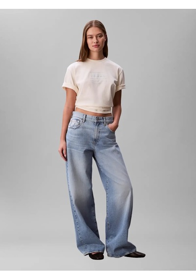 Calvin Klein Ss Seasonal Graphıc, F7j, Xxs Krem Kadın T-shirt