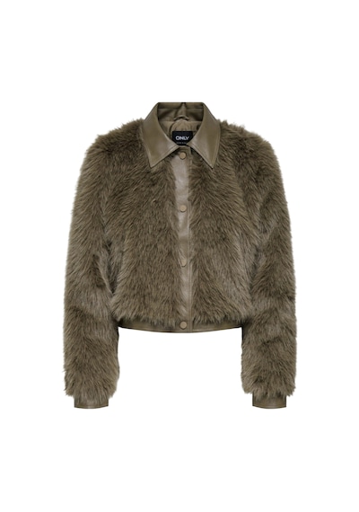 Kadın Kahve Onlyumi Life Faux Fur Jacket Otw Ceket 15356776 Toprak
