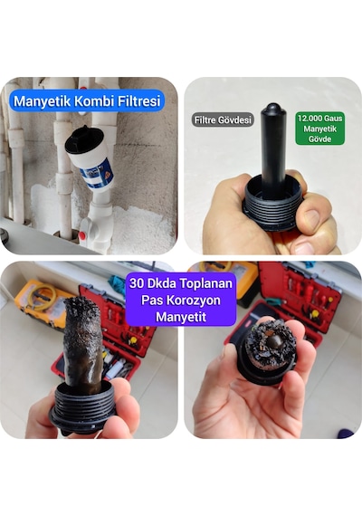 Renotto Magy Kombi Manyetik Filtresi - Mıknatıslı Tortu Tutucu