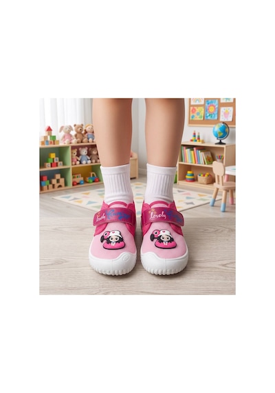 Gezer Çoçuk Unisex Keten Kaymaz Taban Cırtlı Ev, Okul, Kreş ,anaokulu Günlük Kullanım Panduf Pembe Flamingo Kız Gezer Çoçuk Unisex Keten Kaymaz Taban Cırtlı Ev, Okul, Kreş ,anaokulu Günlük Kullanım Panduf Pembe Flamingo Kız