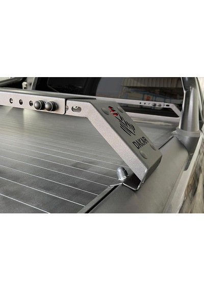 Omsa Toyota Hilux Dakar Kasa Üstü Ara Atkı  Rollbar İçin 2 Parça Siyah 130-177cm 2015 Ve Sonrası