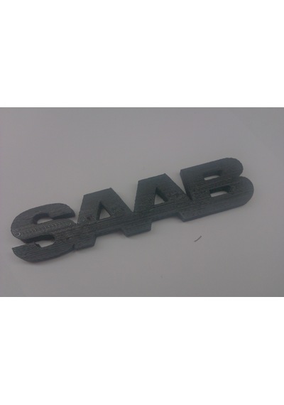 Saab 900 - 9000 Ön Panjur Amblem - Siyah - 3d