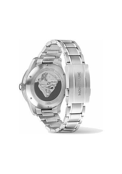 Montblanc 1858 Iced Sea Automatic Date 129369 Altın - Mavi