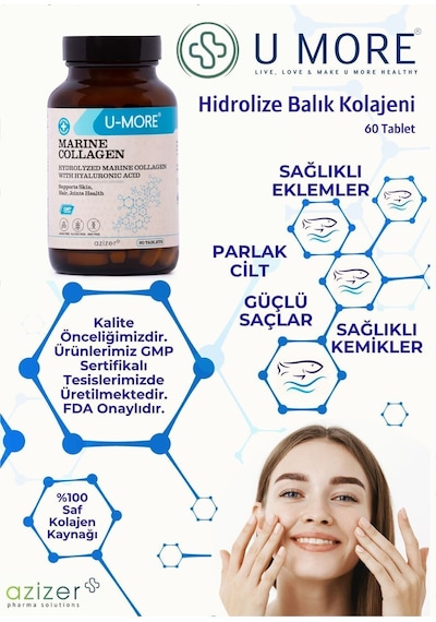 2'li Avantaj Paketi - Hidrolize Balık Kolajeni & Hyaluronik Asit 120 Tablet - Tip 1 & Tip 3 Desteği