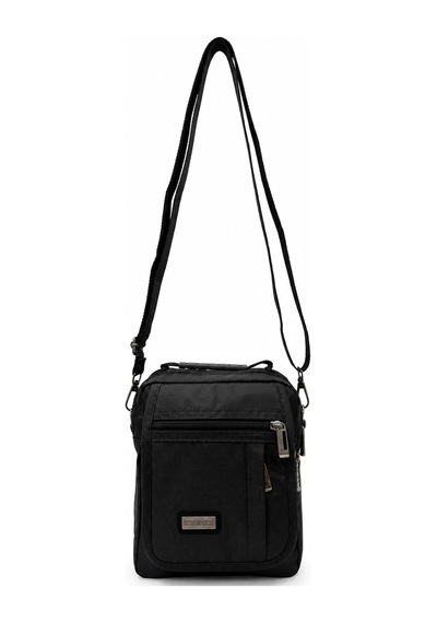 Unisex Çok Bölmeli Günlük Organizer El Ve Omuz Çantası Siyah