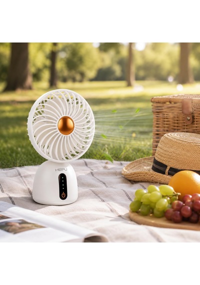 Hp-f07 Usb Şarjlı Sessiz Masaüstü Mini Fan 360 Ayarlanabilir Gövde Vantilatör