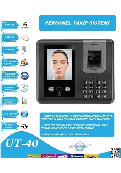Personel Takip Sistemi Yuz Okuma / Parmak İzi  Kart Kurulum Dahil
