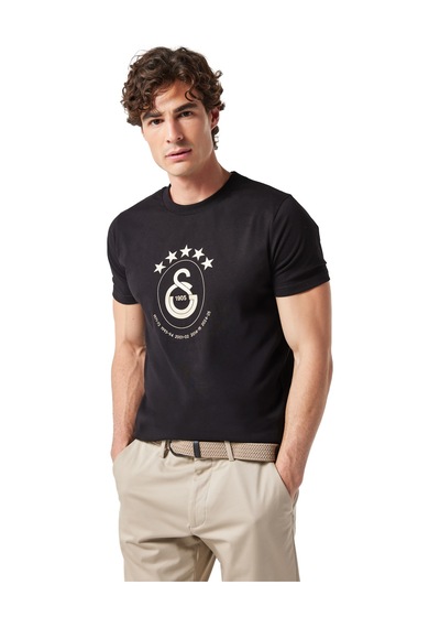 Gsstore Galatasaray 5 Yıldız T-shirt E251352-1 Siyah