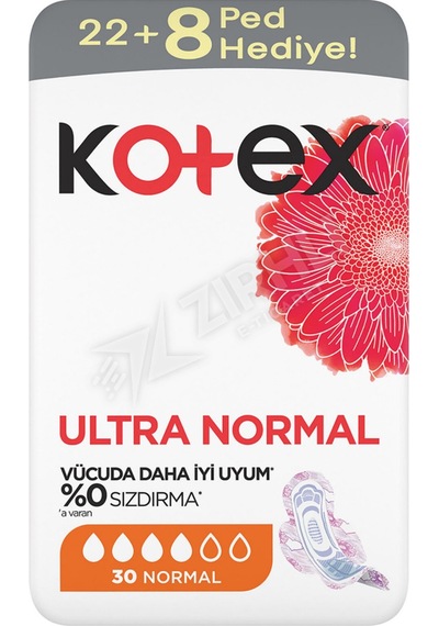 5 Adet Kotex Ultra Dev Eko Normal 30'lu