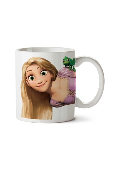 Rapunzel-free-png-ımage İki Tarafı Baskılı Kupa Bardak Çok Renkli