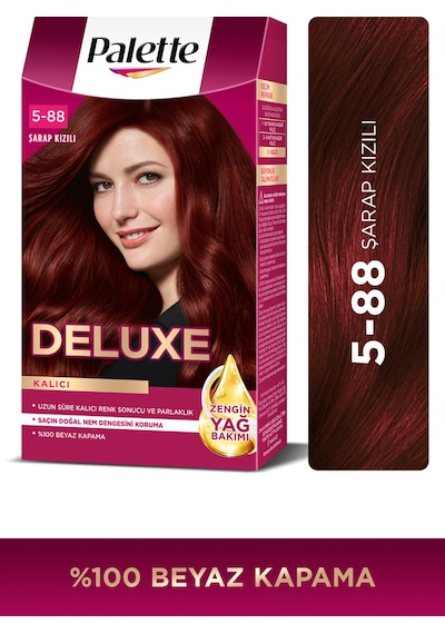 Palette Deluxe 5 - 889 Şarap Kızılı Saç Boyası (455871127)