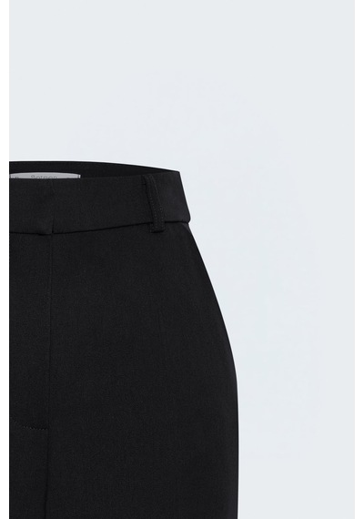 Sateen Klasik Pantolon - Siyah-137986