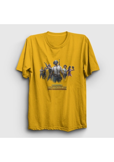 Presmono Unisex Team Pubg T-shirt Sarı