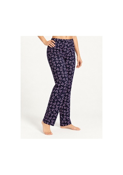 Fit Women Kadın Premium Desenli Rahat Kesim Mor Pijama Altı 4772