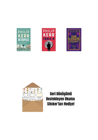 Metropolis + 1984.4 + Dahi İkizlerin Serüvenleri - Savaşçı Cinler + Okuma Sticker'ları
