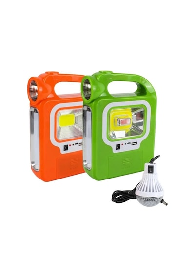 Geseus Led Solar Powerbank Özellikli Güneş Enerjili Işıldak 1 Ampul Hediye Çok Renkli